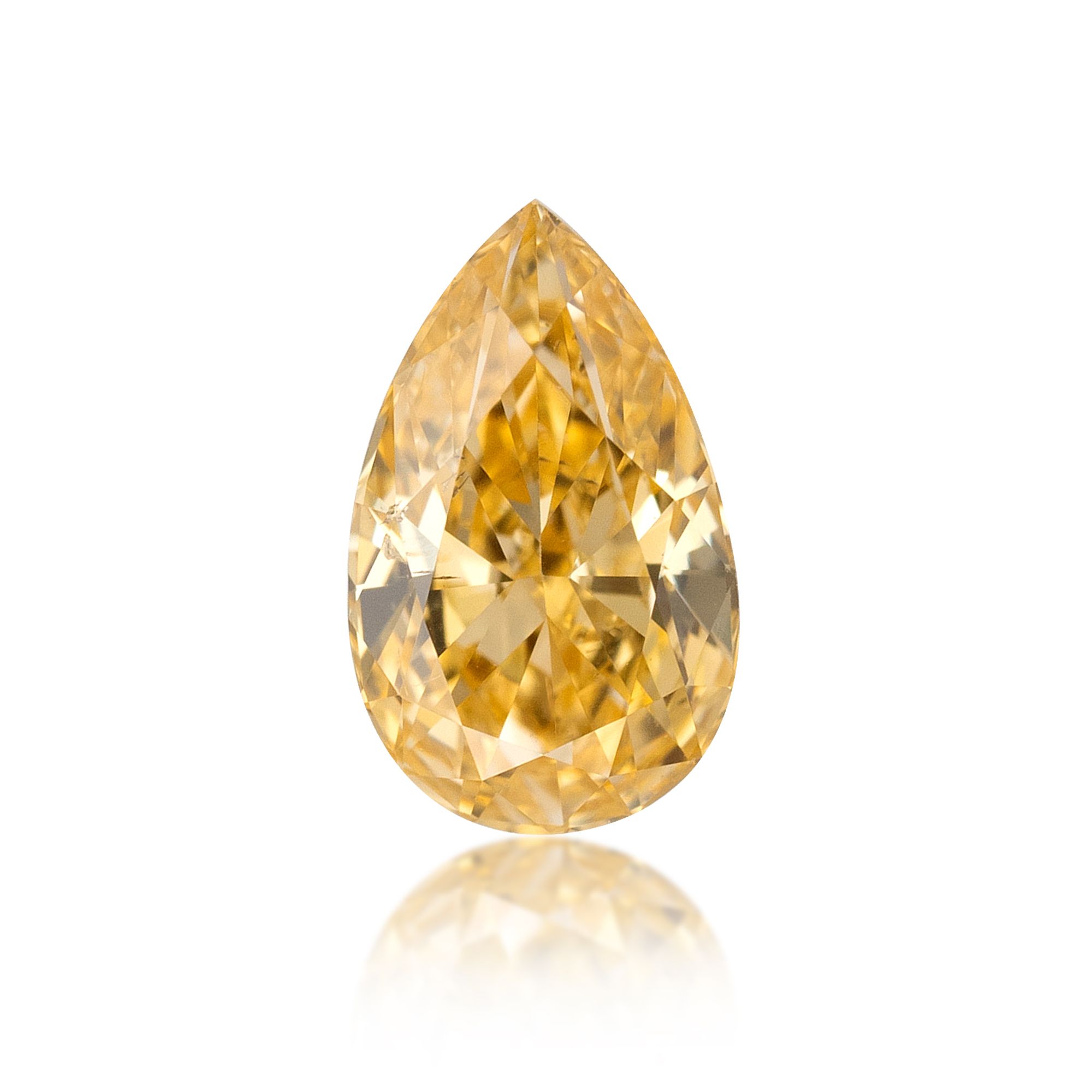 Diament 0.3 ct Fancy Intense Orangey Yellow/SI2