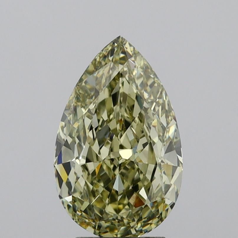 Diament 4.26 ct Fancy Dark Gray Greenish Yellow/VVS2