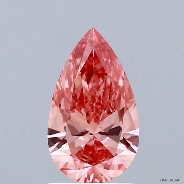 1.02 CT Fancy Vivid Pink PEAR