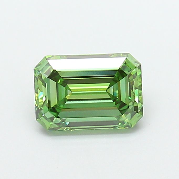 1.54 CT Fancy Vivid Green EMERALD