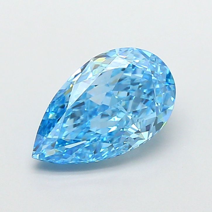 1.53 CT Fancy Vivid Blue PEAR