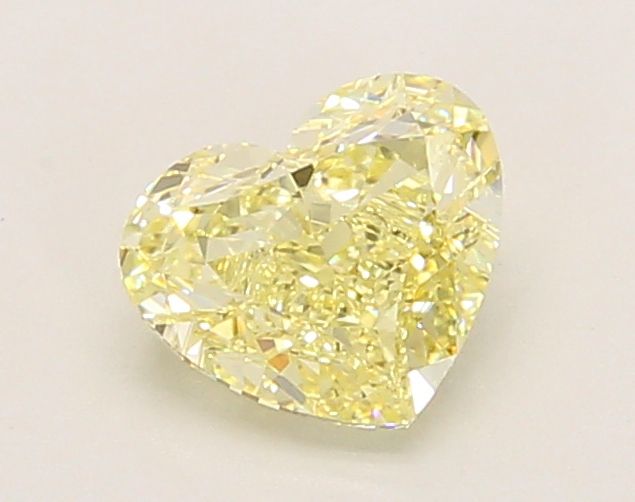 1.01 CT Fancy Yellow HEART
