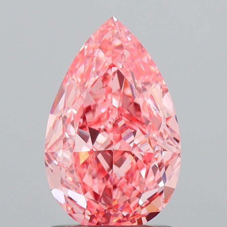 1.57 CT Fancy Vivid Pink PEAR