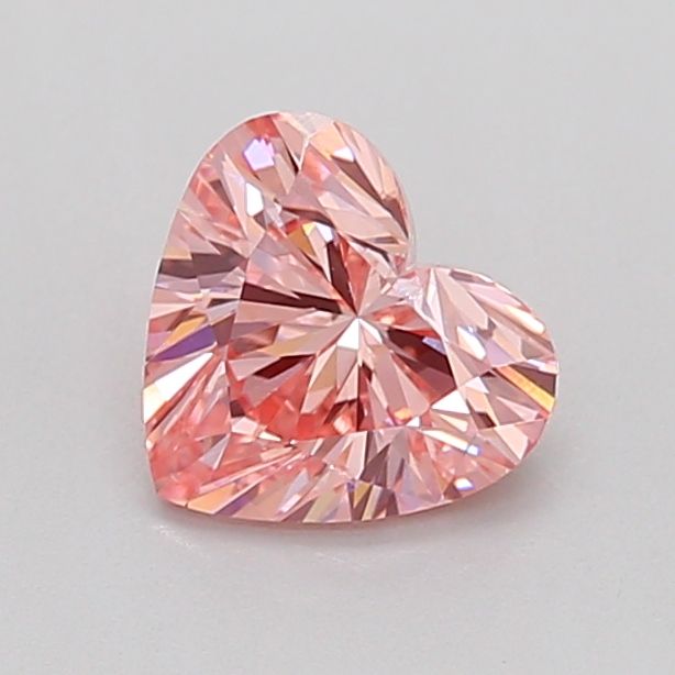 0.92 CT Fancy Vivid Pink HEART