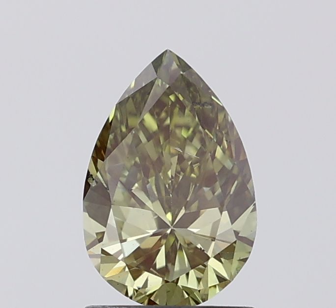 1.0 CT Fancy Vivid Green PEAR