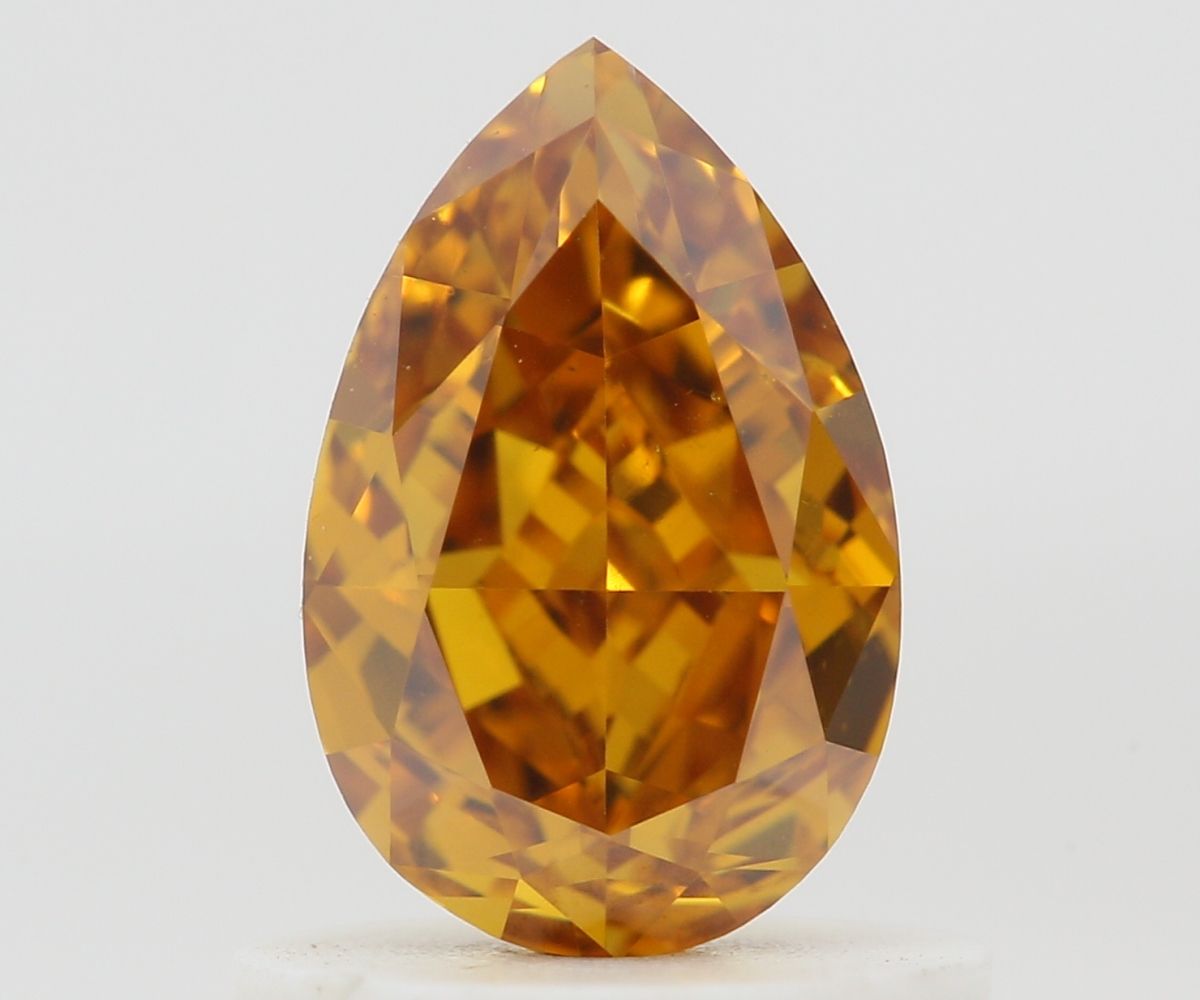 Diament 0.81 ct Fancy Deep Yellowish Orange/VS2