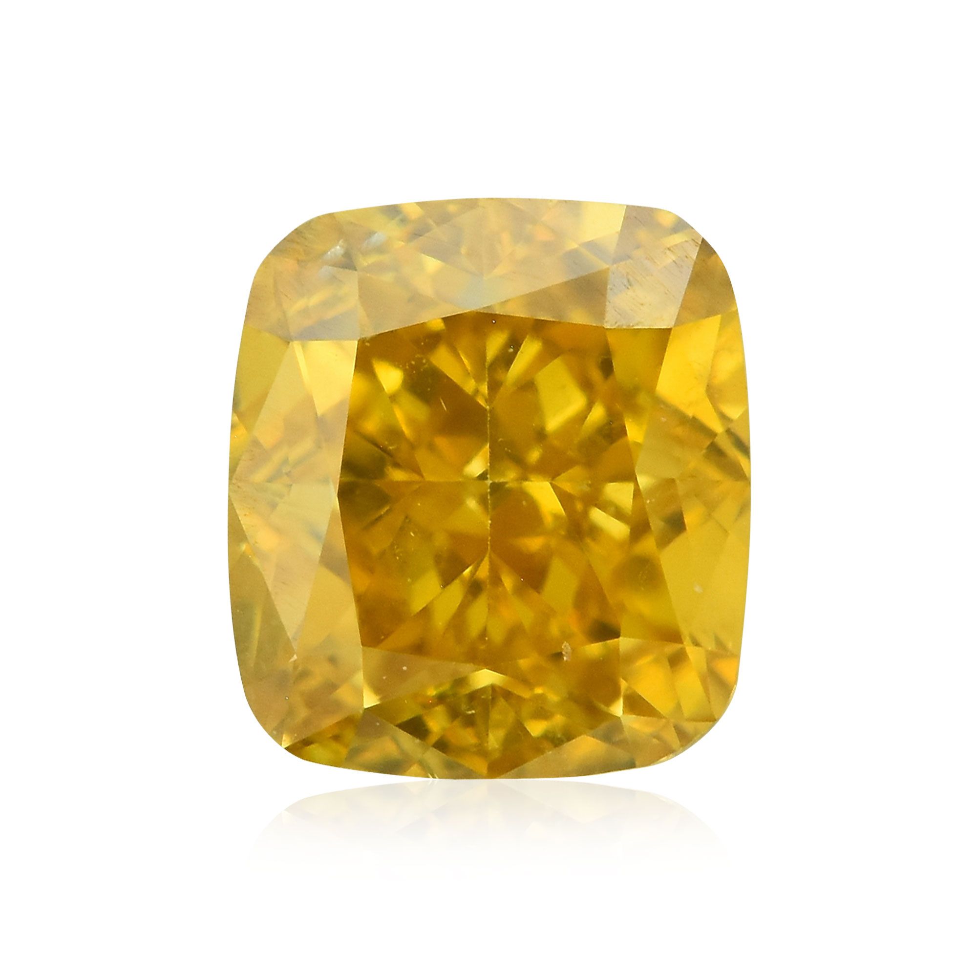 Diament 0.51 ct Fancy Deep Orangey Yellow/SI1