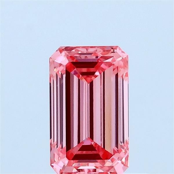 0.66 CT Fancy Vivid Pink EMERALD