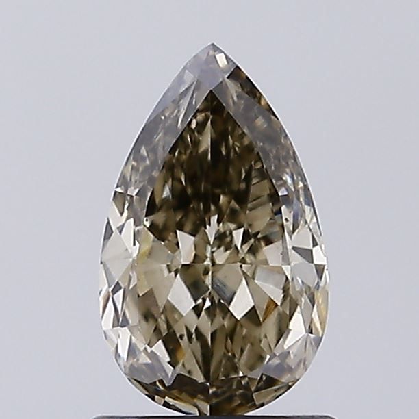 1.08 CT Fancy Light Gray Yellow PEAR