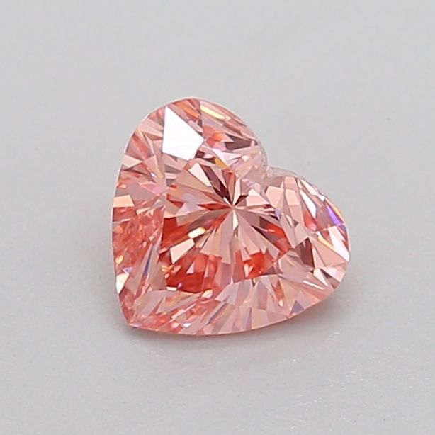 0.7 CT Fancy Vivid Pink HEART