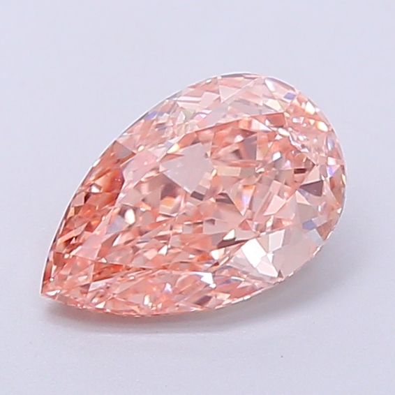1.41 CT Fancy Intense Orangey Pink PEAR