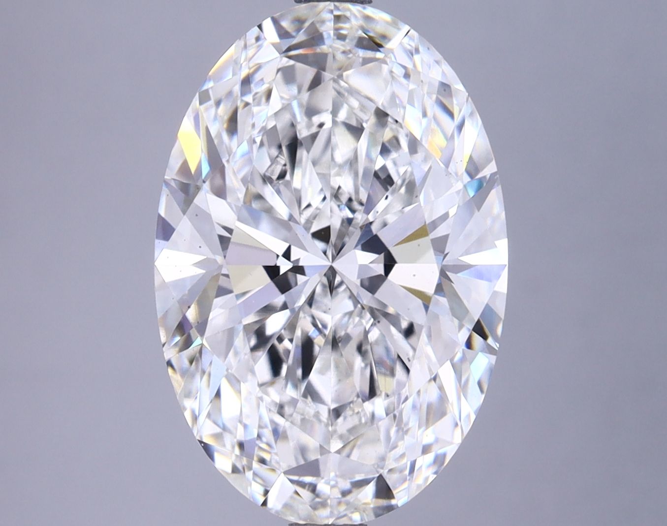 5.42 ct. oval Lab Grown Diamond front image