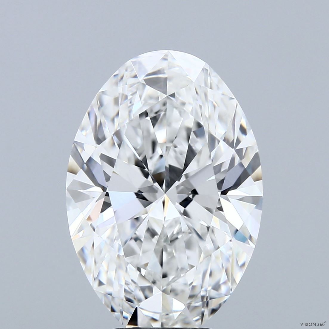 6.08 ct. oval Lab Grown Diamond front image