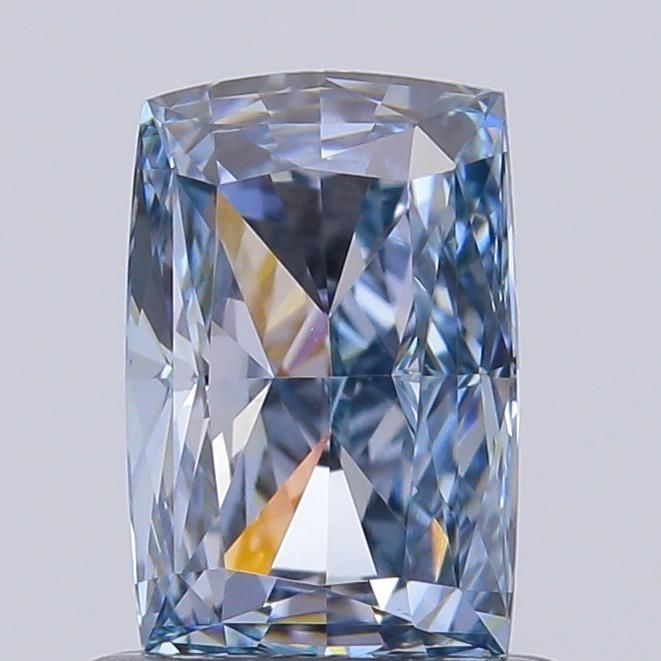 0.95 CT Fancy Green Blue CUSHION MODIFIED