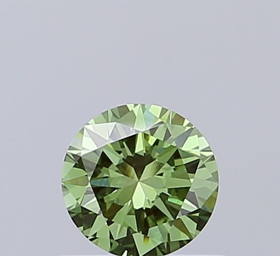 0.6 CT Fancy Vivid Green ROUND