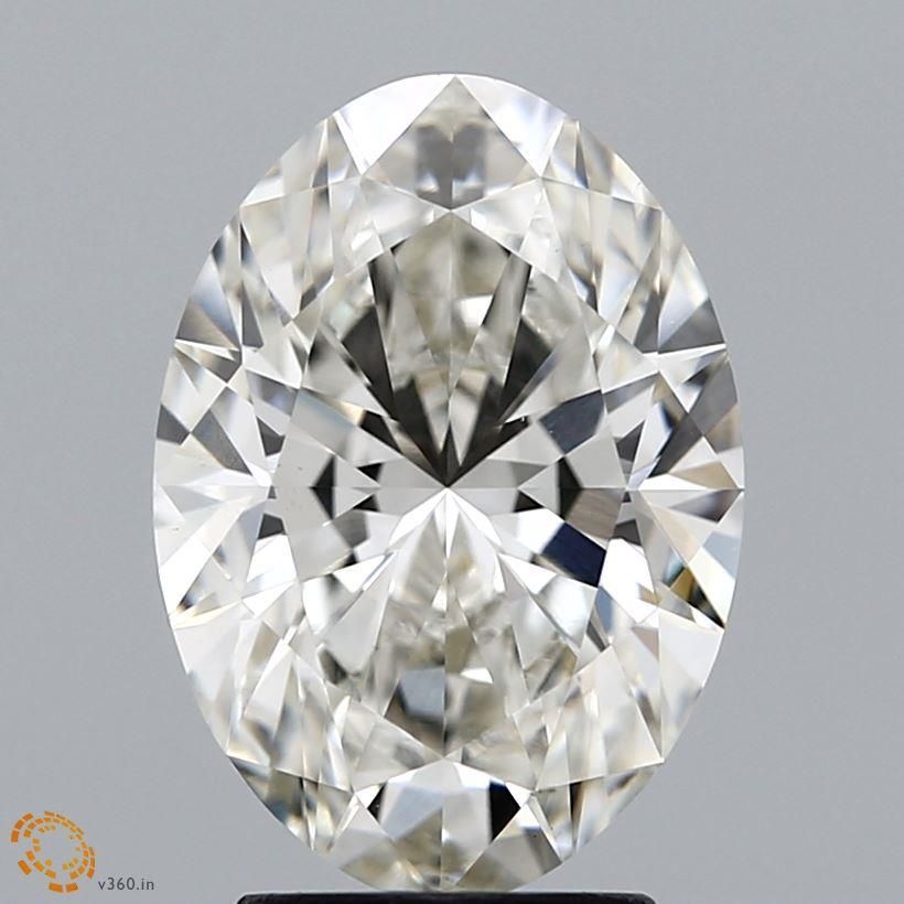 3.09 ct. oval Lab Grown Diamond front image