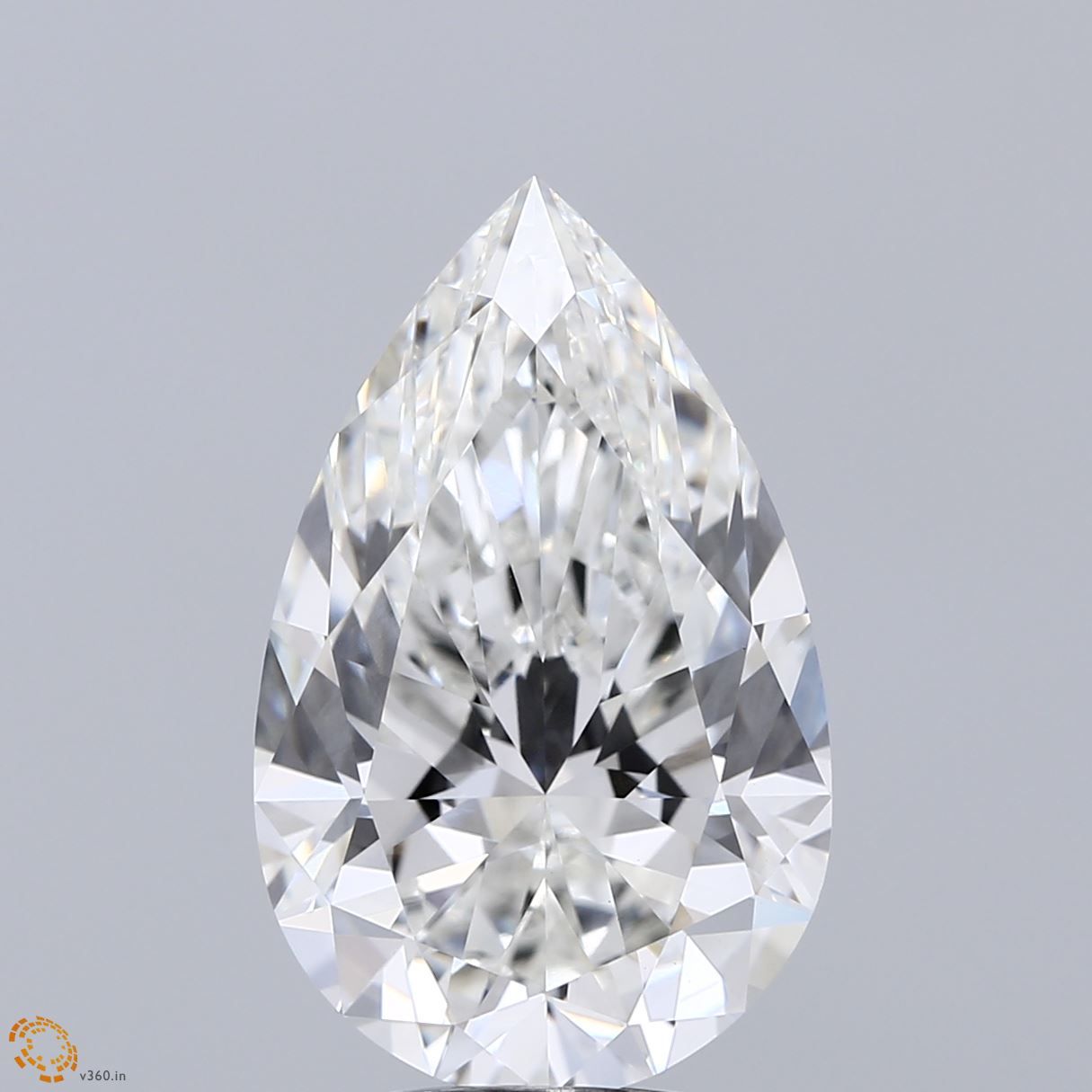 7.02 ct. pear Lab Grown Diamond front image
