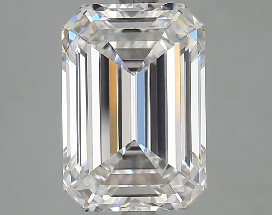 Diamant Émeraude 4.01 ct - Couleur D - Pureté VVS1