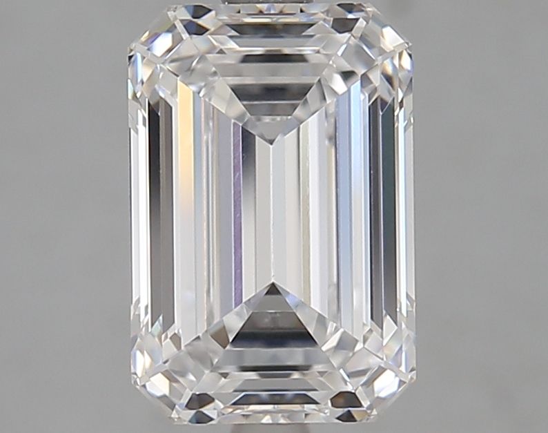 Diamant Émeraude 3.00 ct - Couleur D - Pureté VVS1
