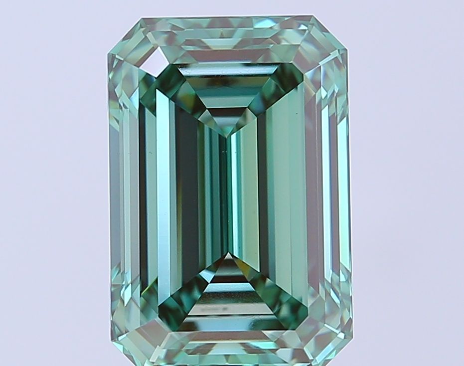 6.08 ct. emerald Lab Grown Diamond front image