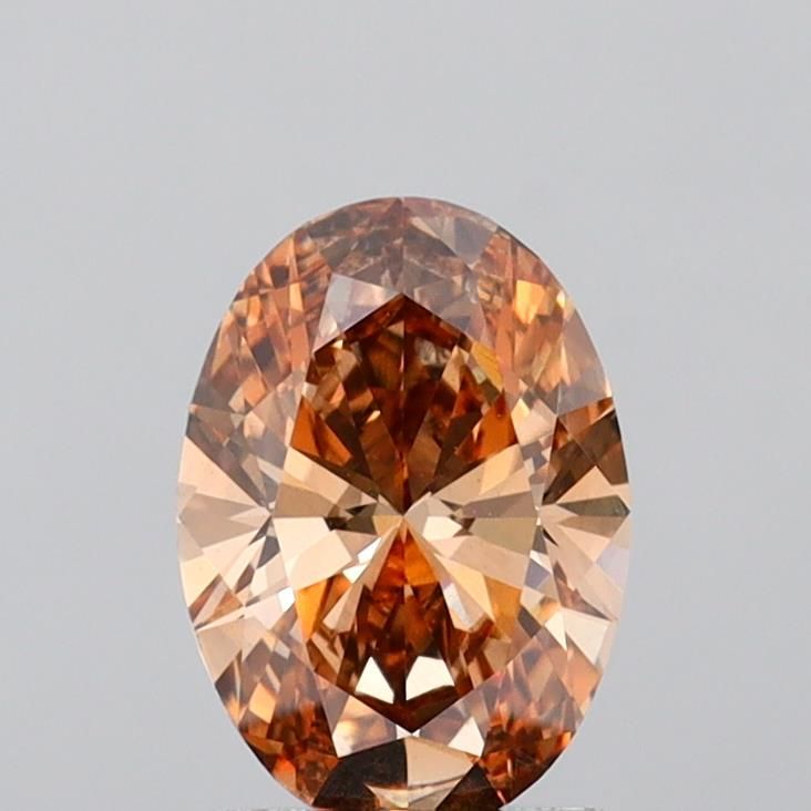 1.52 CT Fancy Yellow Brown OVAL