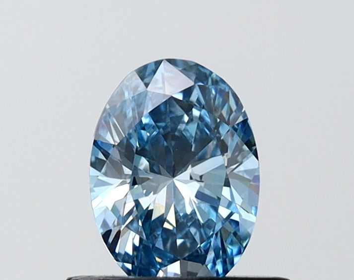 0.69 CT Fancy Vivid Blue OVAL