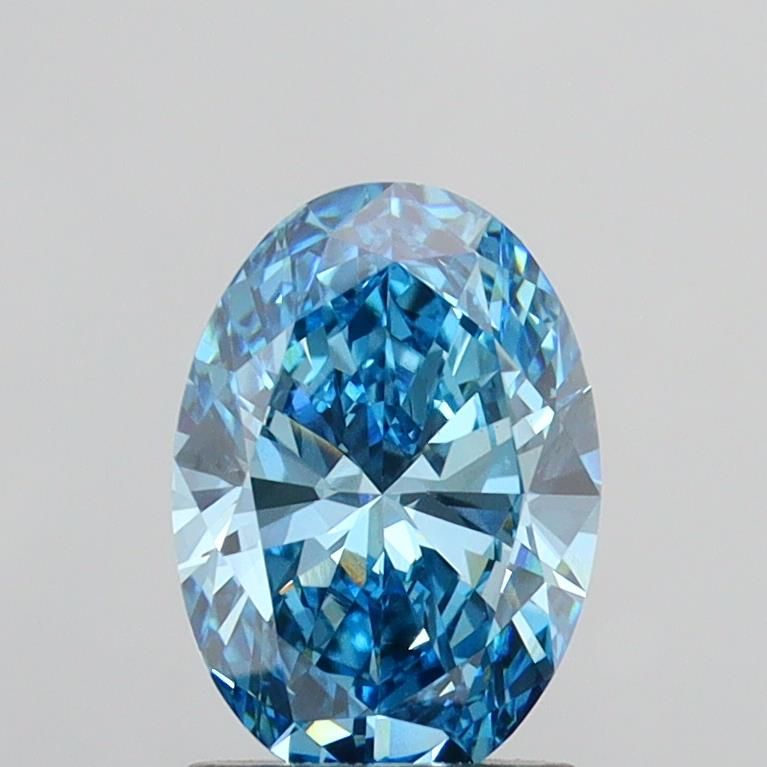 1.55 CT Fancy Vivid Blue OVAL
