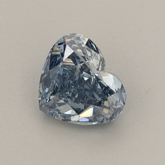 0.59 CT Fancy Vivid Blue HEART