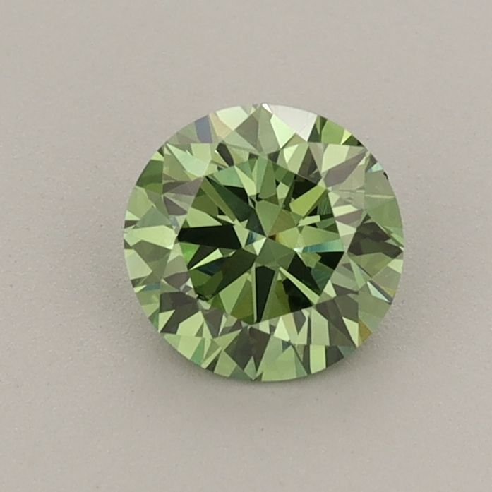 0.62 CT Fancy Vivid Green ROUND
