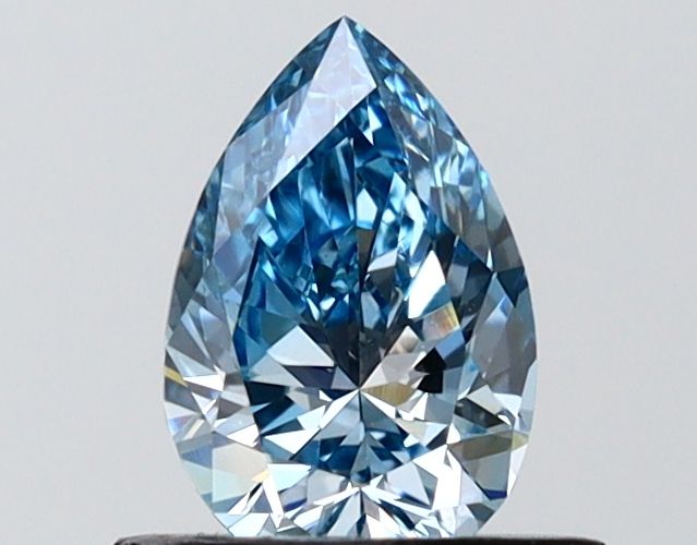 0.71 CT Fancy Vivid Blue PEAR