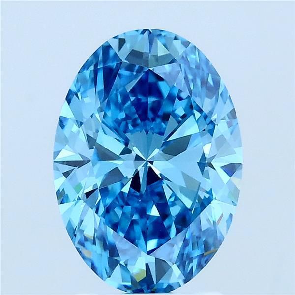 2.0 CT Fancy Vivid Blue OVAL
