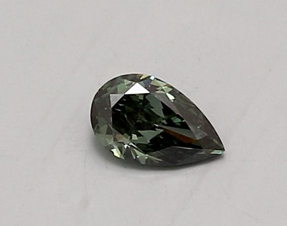 0.3 CT Fancy Vivid Green PEAR