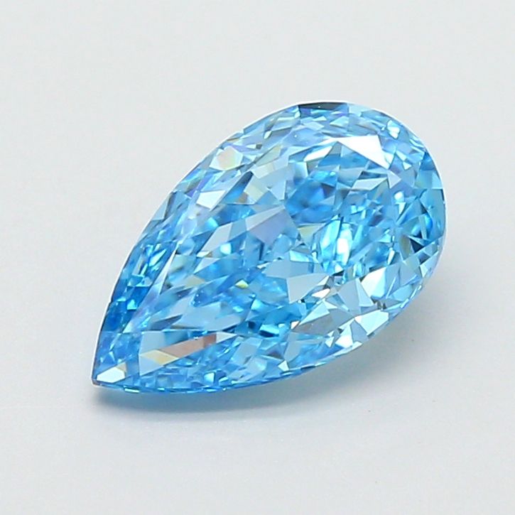 1.58 CT Fancy Vivid Blue PEAR