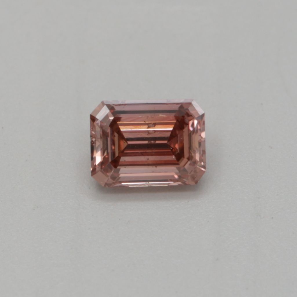 Diament 0.25 ct Fancy Deep Brownish Orangey Pink/SI2
