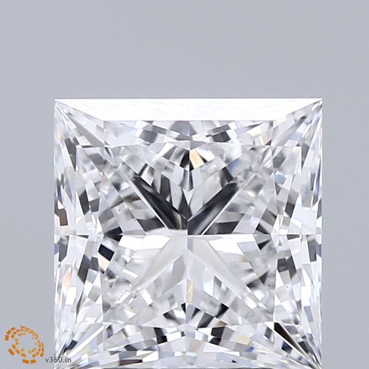 3.14 ct lab-grown Square radiant Diamond