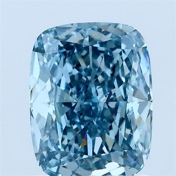 1.51 CT Fancy Vivid Blue CUSHION MODIFIED