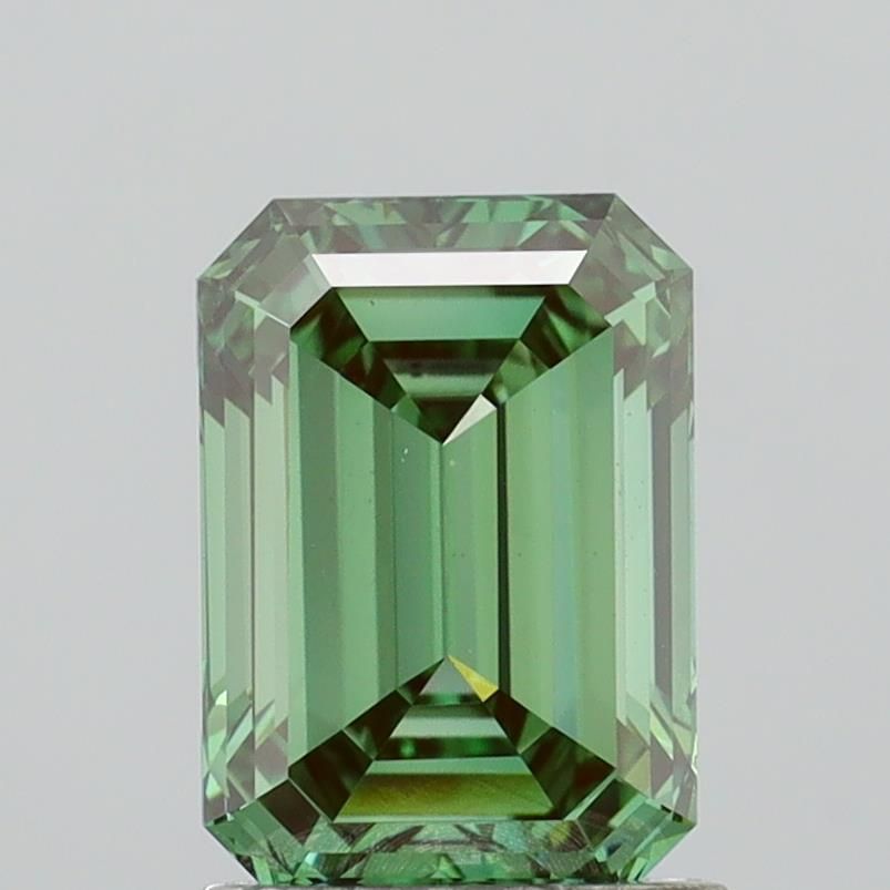 1.59 CT Fancy Vivid Green EMERALD
