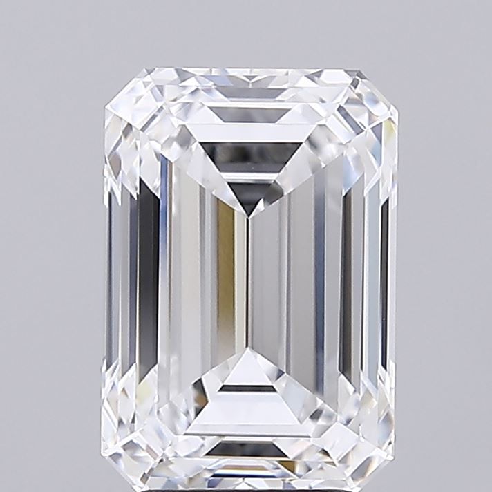 Diamant Émeraude 4.12 ct - Couleur F - Pureté VVS2