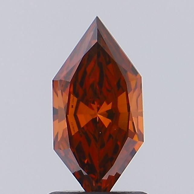 0.66 CT Fancy Deep Orange HEXAGONAL