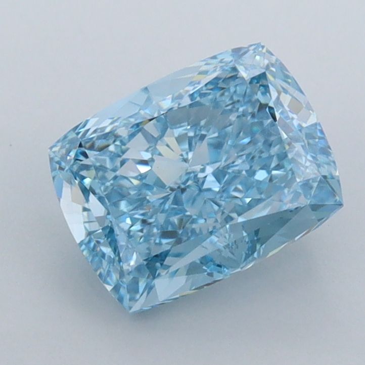1.65 CT Fancy Vivid Blue CUSHION MODIFIED