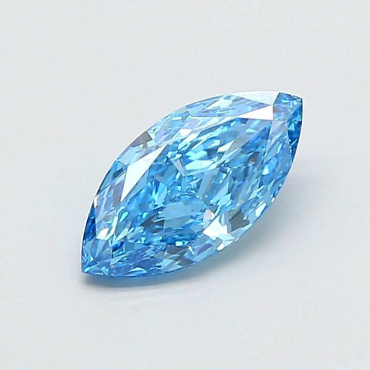 1.18 CT Fancy Vivid Blue MARQUISE