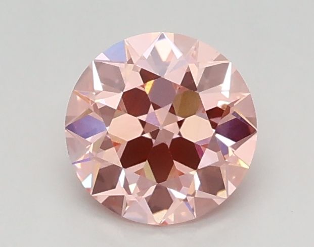 0.64 CT Fancy Vivid Pink OLD EUROPEAN CUT