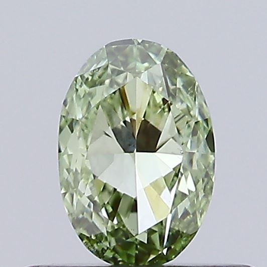 0.43 CT Fancy Intense Green OVAL
