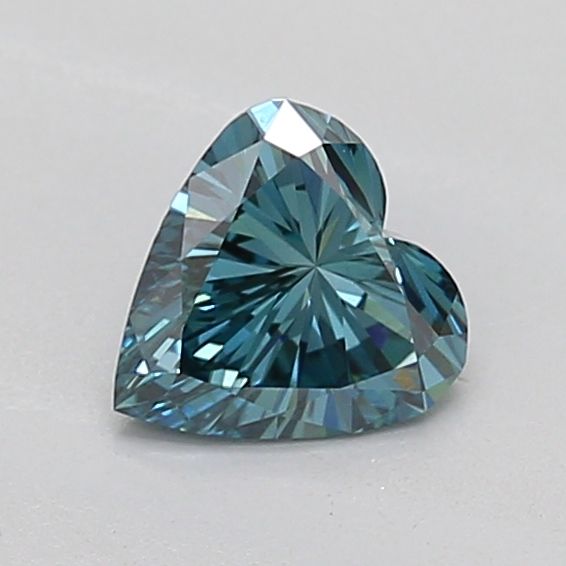 0.51 CT Fancy Vivid Blue HEART