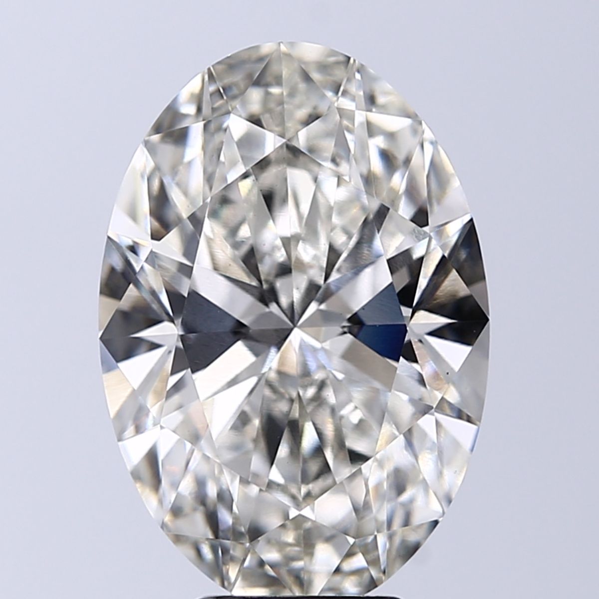 6.14 ct. oval Lab Grown Diamond front image