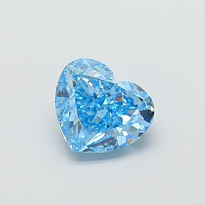 1.51 CT Fancy Vivid Blue HEART