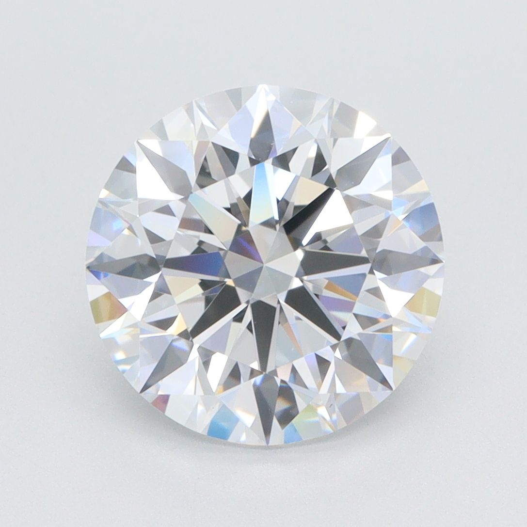 Diamant Rond 3.41 ct - Couleur D - Pureté VVS1