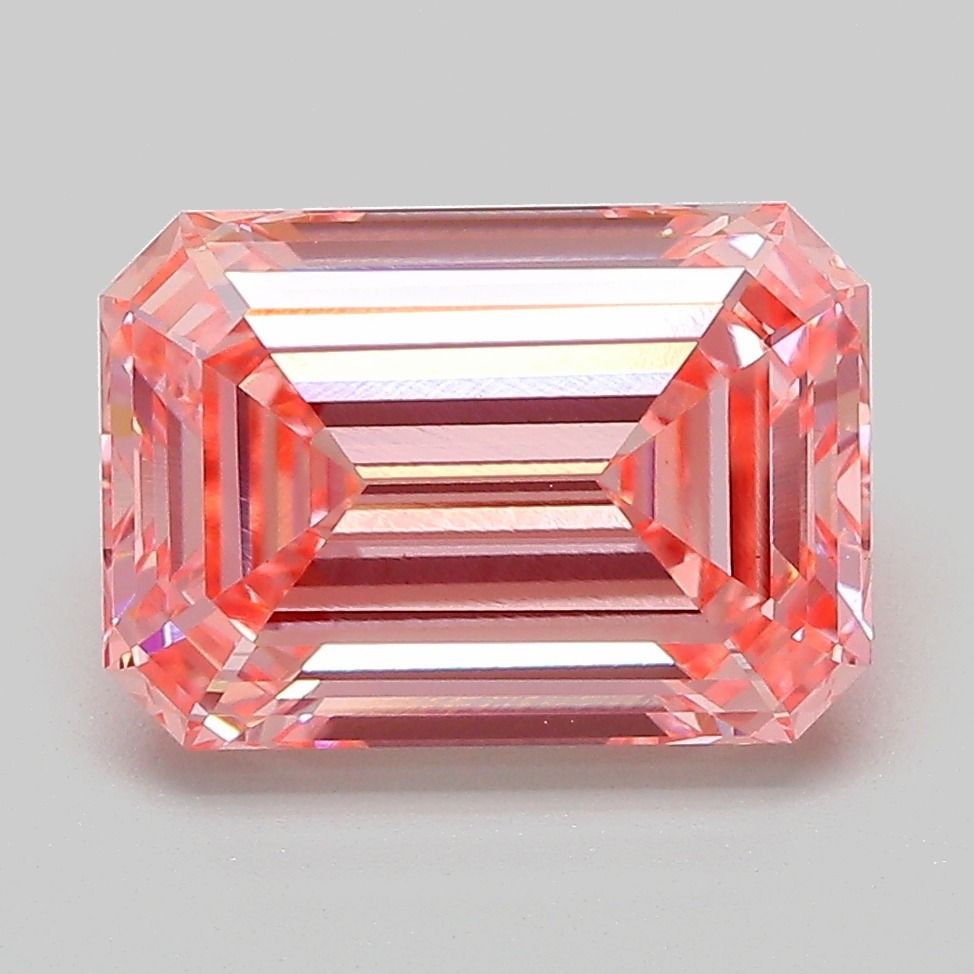 3.85 ct. emerald Lab Grown Diamond front image