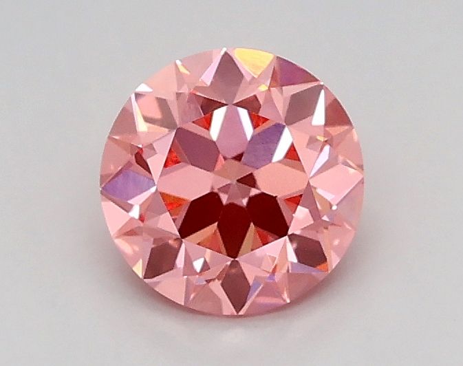 0.59 CT Fancy Vivid Pink OLD EUROPEAN CUT
