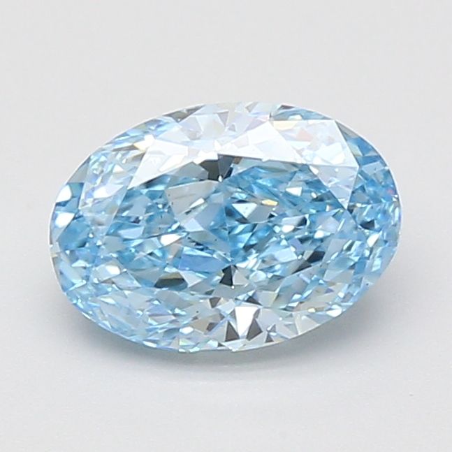 1.58 CT Fancy Vivid Blue OVAL